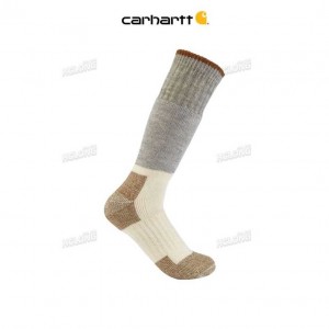 Carhartt Arctic Heavyweight Merino Wool Blend Boot Sock Brown | TH0001927