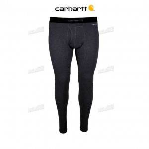 Carhartt Base Force 100% Cotton Midweight Bottom Black Heather | TH0001696