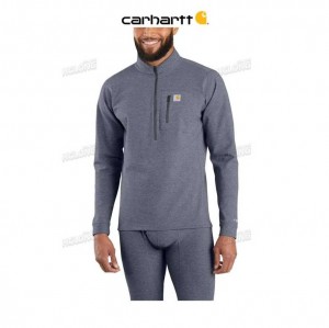 Carhartt Base Force Heavyweight Quarter-Zip Navy Heather | TH0002611