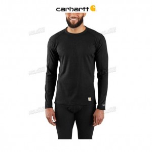 Carhartt Base Force Midweight Classic Crew Black | TH0002614