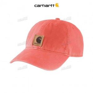 Carhartt Canvas Cap Electric Coral | TH0000862