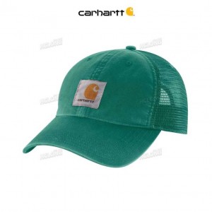 Carhartt Canvas Mesh-Back Cap Cadmium Green | TH0000851