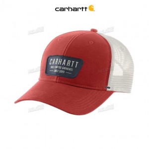 Carhartt Canvas Mesh-Back Crafted Patch Cap Chili Pepper | TH0000927