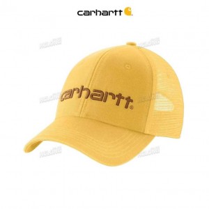 Carhartt Canvas Mesh-Back Logo Graphic Cap Sundance | TH0000890