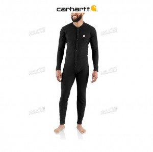 Carhartt Classic Cotton-Poly Union Suit Black | TH0002637