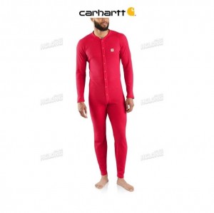 Carhartt Classic Cotton-Poly Union Suit Red | TH0002636