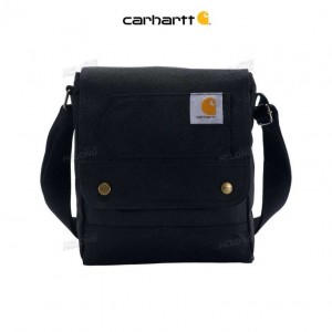 Carhartt Cross Body Snap Bag Black | TH0000636