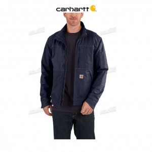 Carhartt Flame-Resistant Full Swing Quick Duck Jacket Dark Navy | TH0000234