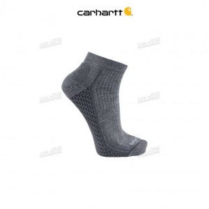 Carhartt Force Grid Midweight Quarter Sock Asphalt | TH0002041