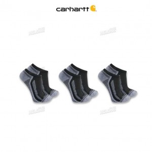 Carhartt Force Midweight Low-Cut Sock 3-Pack Black | TH0002009