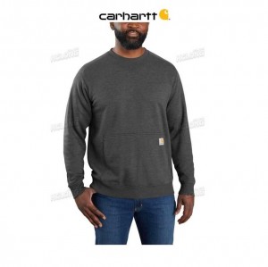 Carhartt Force Relaxed Fit Lightweight Crewneck Sweatshirt Carbon Heather | TH0000479