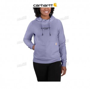 Carhartt Force Relaxed Fit Lightweight Graphic Hooded Sweatshirt Soft Lavender Heather | TH0000014