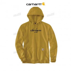 Carhartt Force Relaxed Fit Lightweight Logo Graphic Sweatshirt Golden Haze | TH0000483