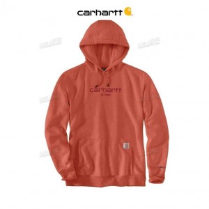 Carhartt Force Relaxed Fit Lightweight Logo Graphic Sweatshirt Desert Orange Heather | TH0000484