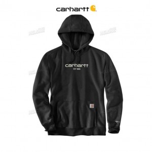 Carhartt Force Relaxed Fit Lightweight Logo Graphic Sweatshirt Black | TH0000487