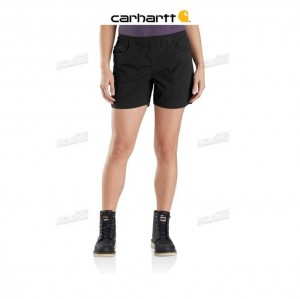 Carhartt Force Relaxed Fit Ripstop 5-Pocket Work Short Black | TH0001877