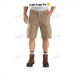 Carhartt Force Relaxed Fit Ripstop Cargo Work Short Dark Khaki | TH0001858