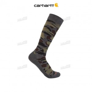 Carhartt Heavyweight Camo Boot Sock Shadow Blind Duck Camo | TH0001928