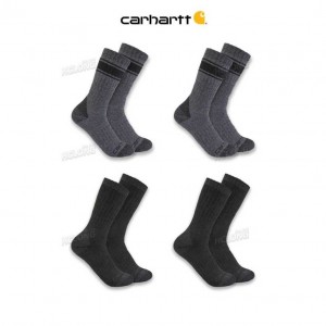 Carhartt Heavyweight Crew Sock 4-Pack Carbon Heather | TH0001949