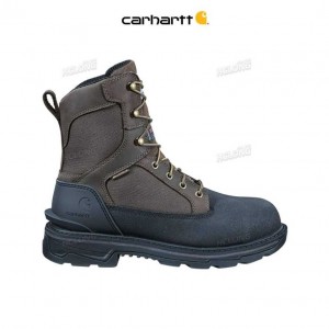 Carhartt Ironwood Insulated 8-Inch Alloy Toe Work Boot Dark Brown Oil Tanned | TH0002854