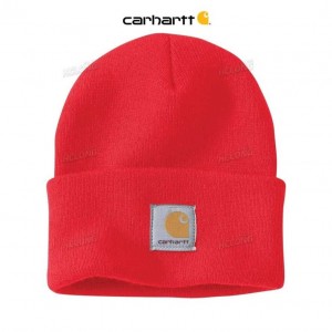 Carhartt Knit Cuffed Beanie Fire Red | TH0000719