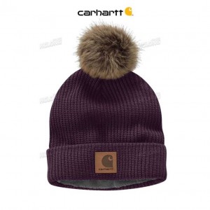 Carhartt Knit Fleece-Lined Hat Nocturnal Haze | TH0001205