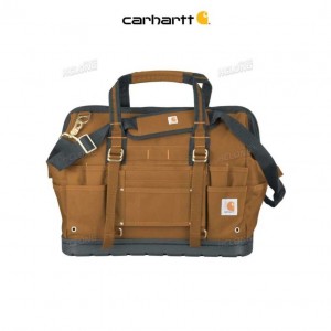 Carhartt Legacy 18 Tool Bag w Molded Base Brown | TH0000587