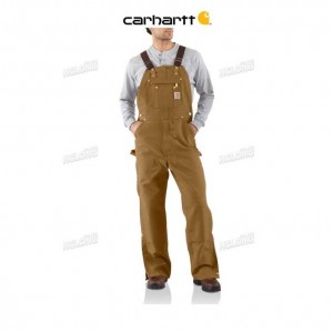 Carhartt Loose Fit Firm Duck Bib Overall Brown | TH0001337