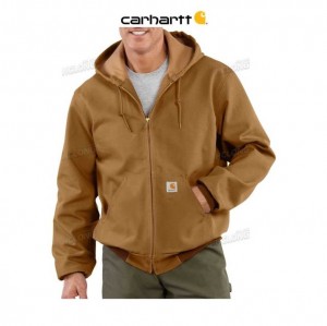 Carhartt Loose Fit Firm Duck Thermal-Lined Active Jac Brown | TH0000226