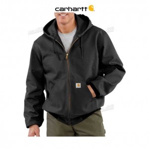 Carhartt Loose Fit Firm Duck Thermal-Lined Active Jac Black | TH0000227