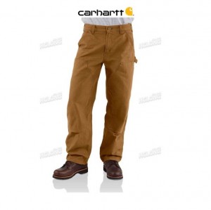 Carhartt Loose Fit Washed Duck Double-Front Utility Work Pant Brown | TH0001672