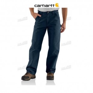 Carhartt Loose Fit Washed Duck Utility Work Pant Midnight | TH0001663