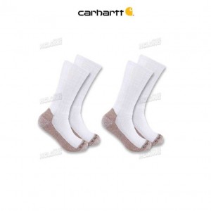 Carhartt Midweight Steel Toe Boot Sock 2-Pack White | TH0001923