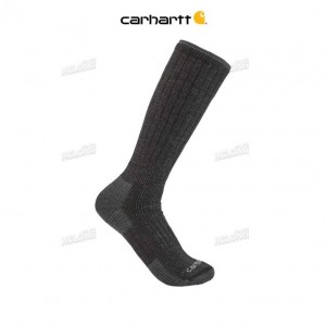 Carhartt Midweight Synthetic-Wool Blend Boot Sock Carbon Heather | TH0001938