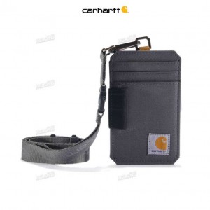 Carhartt NYLON DUCK ID HOLDER AND LANYARD Gravel | TH0002790