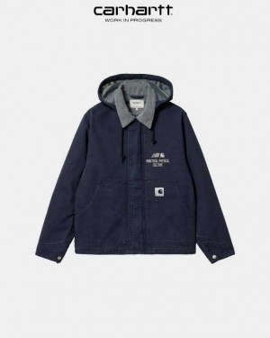 Carhartt New Balance x Carhartt WIP Sculpture Center Arcan Jacket Dark Navy (stone washed) | TH0000089