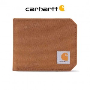 Carhartt Nylon Duck Bifold Wallet Brown | TH0002775