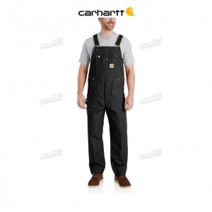 Carhartt Relaxed Fit Duck Bib Overall Black | TH0000785