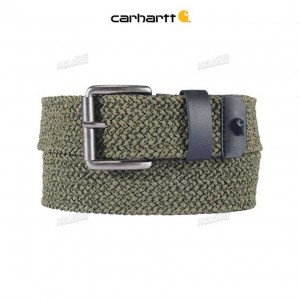 Carhartt Rugged Flex Nylon Cord Braided Belt Army Green | TH0000770