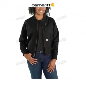 Carhartt Rugged Flex Relaxed Fit Canvas Jacket - 1 Warm Rating Black | TH0000138