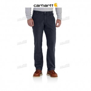 Carhartt Rugged Flex Relaxed Fit Canvas Work Pant Navy | TH0001569