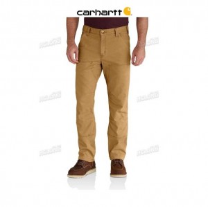 Carhartt Rugged Flex Relaxed Fit Canvas Double-Front Utility Work Pant Hickory | TH0001583