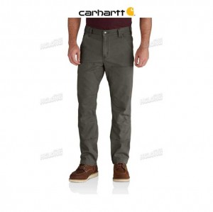 Carhartt Rugged Flex Relaxed Fit Canvas Double-Front Utility Work Pant Moss | TH0001584