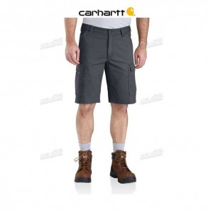 Carhartt Rugged Flex Relaxed Fit Canvas Cargo Work Short Dark Khaki | TH0001852