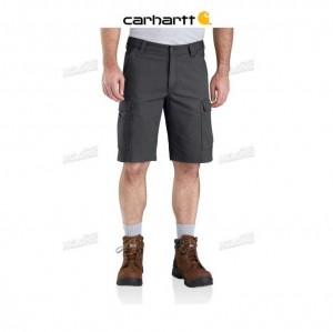 Carhartt Rugged Flex Relaxed Fit Canvas Cargo Work Short Dark Khaki | TH0001853