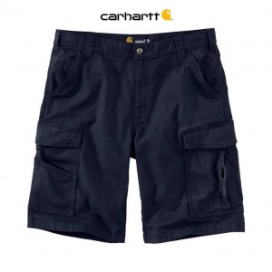 Carhartt Rugged Flex Relaxed Fit Canvas Cargo Work Short Dark Khaki | TH0001855