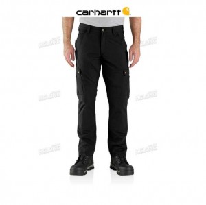 Carhartt Rugged Flex Relaxed Fit Ripstop Cargo Work Pant Black | TH0001649