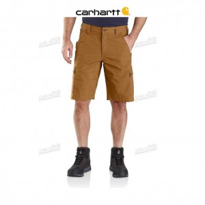 Carhartt Rugged Flex Relaxed Fit Ripstop Cargo Work Short Brown | TH0001875