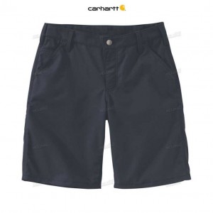 Carhartt Rugged Professional Series Rugged Flex Loose Fit Canvas Work Short Navy | TH0001848