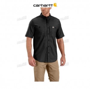 Carhartt Rugged Professional Series Short-Sleeve Shirt Black | TH0001825